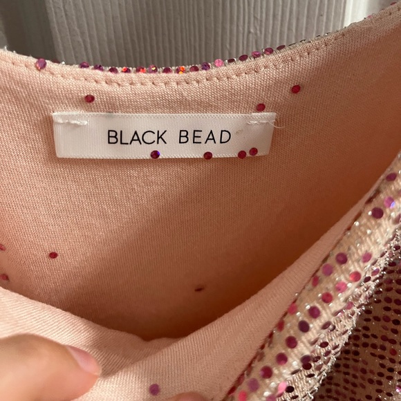 Pink Sequin Form Fitting Mini Dress - Picture 8 of 9